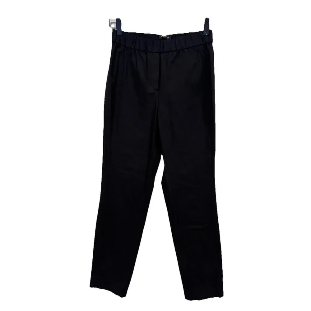 Women’s Massimo Dutti Size 4 Straight Trouser Pants Black Womens Formal Pro
